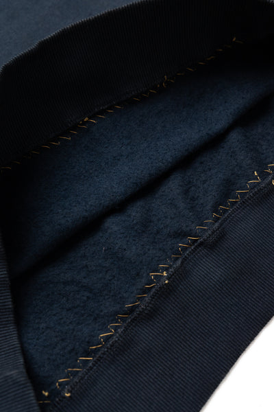 Crewneck Sweatshirt With Embroidery - Midnight Indigo