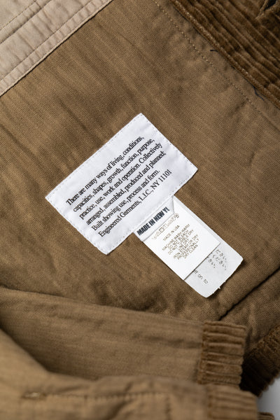 Suffolk Shirt Jacket Cotton 4.5W Corduroy - Khaki