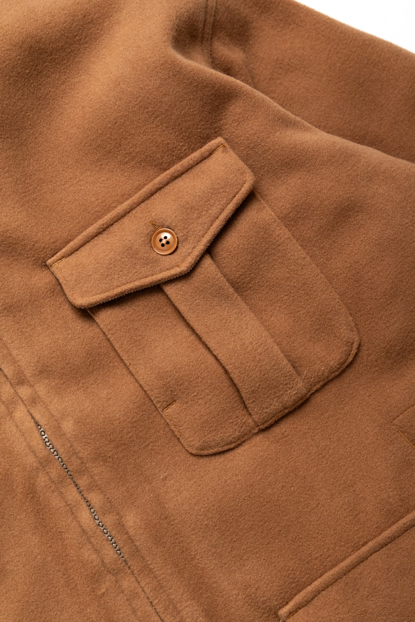 SAS Jacket Polyester Fake Melton - Tan