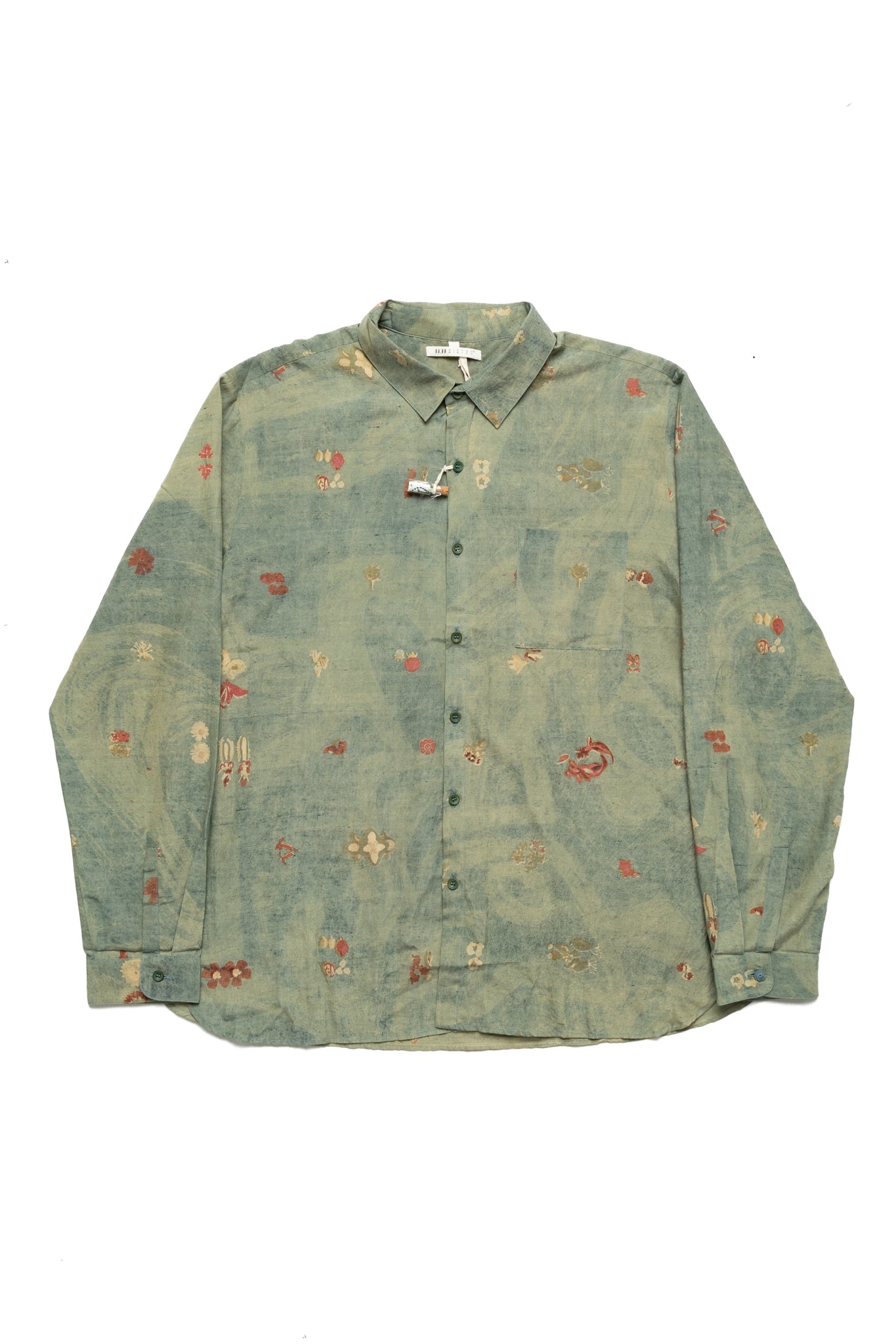 Natural Dyed Shirt - Leaf Green