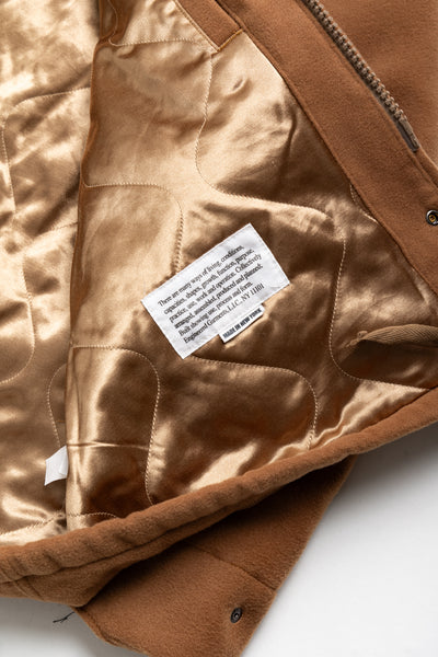 SAS Jacket Polyester Fake Melton - Tan