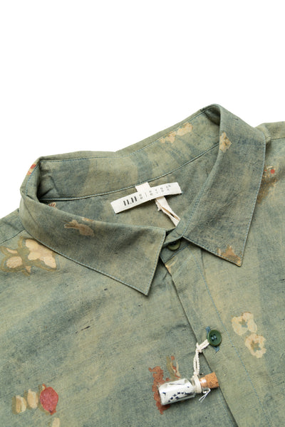 Natural Dyed Shirt - Leaf Green
