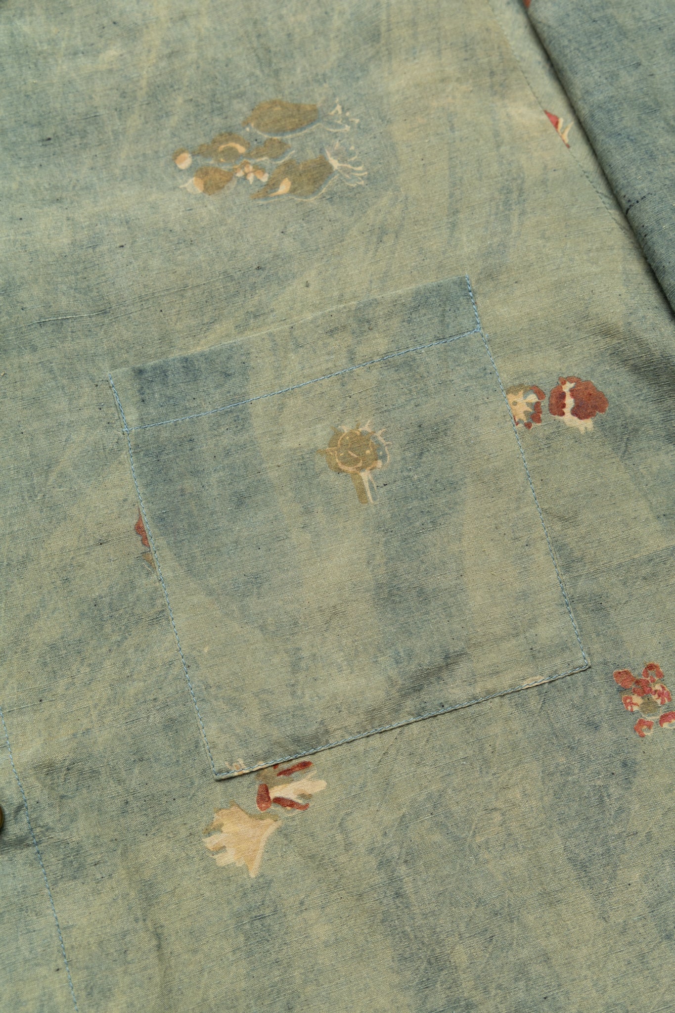 Natural Dyed Shirt - Leaf Green