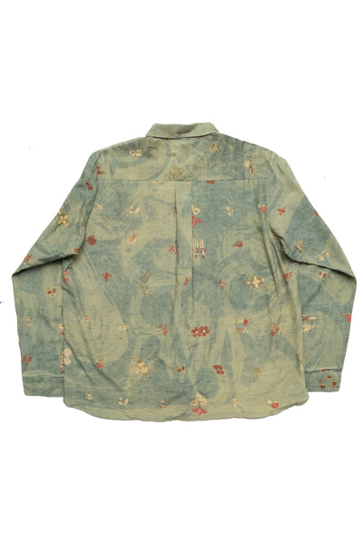 Natural Dyed Shirt - Leaf Green