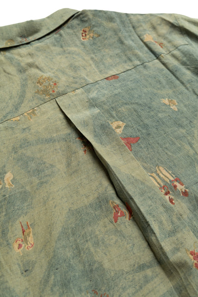 Natural Dyed Shirt - Leaf Green