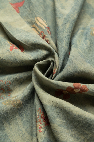 Natural Dyed Scarf - Leaf Green