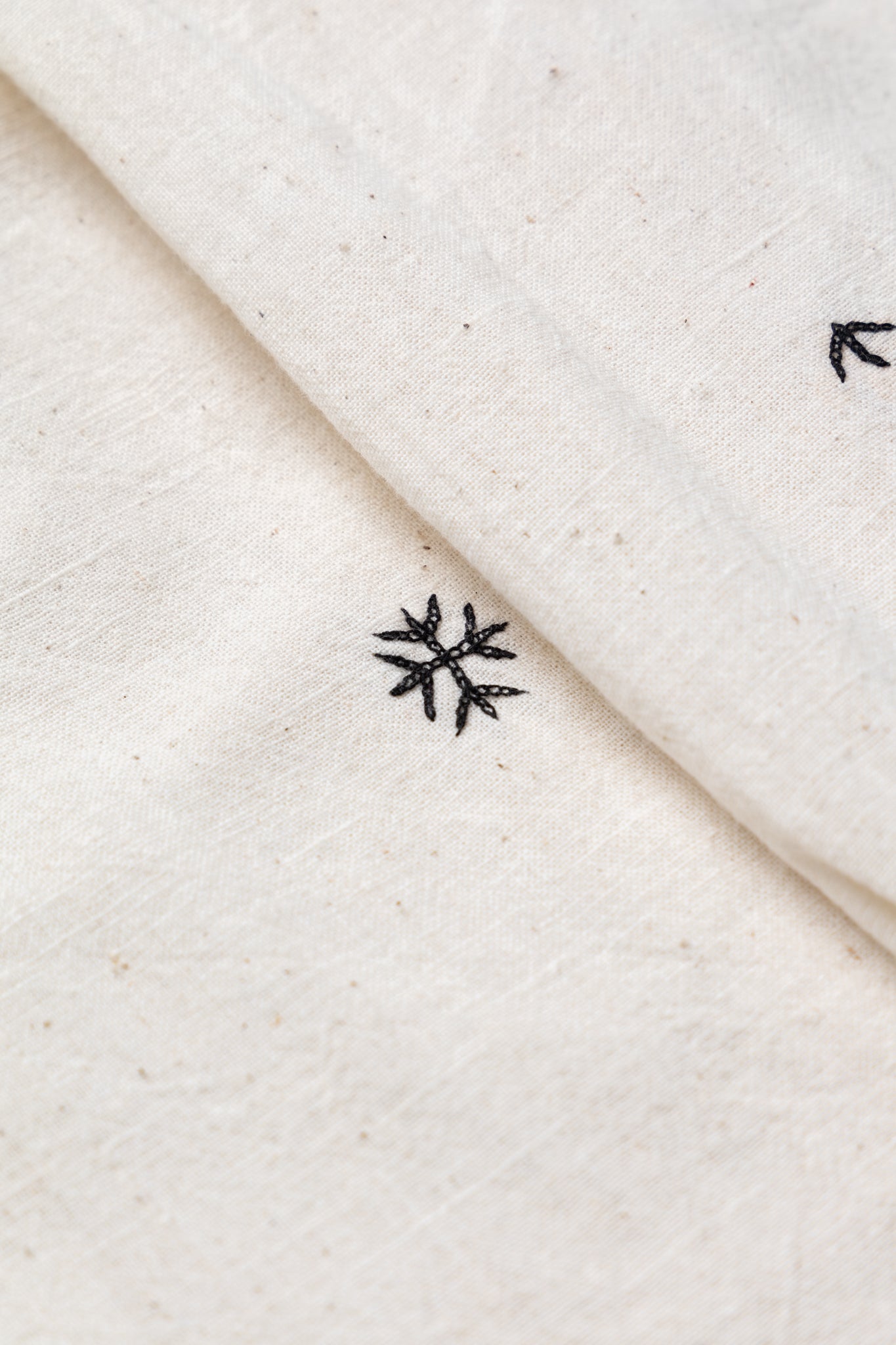 Hand Embroidered Shirt - Ecru