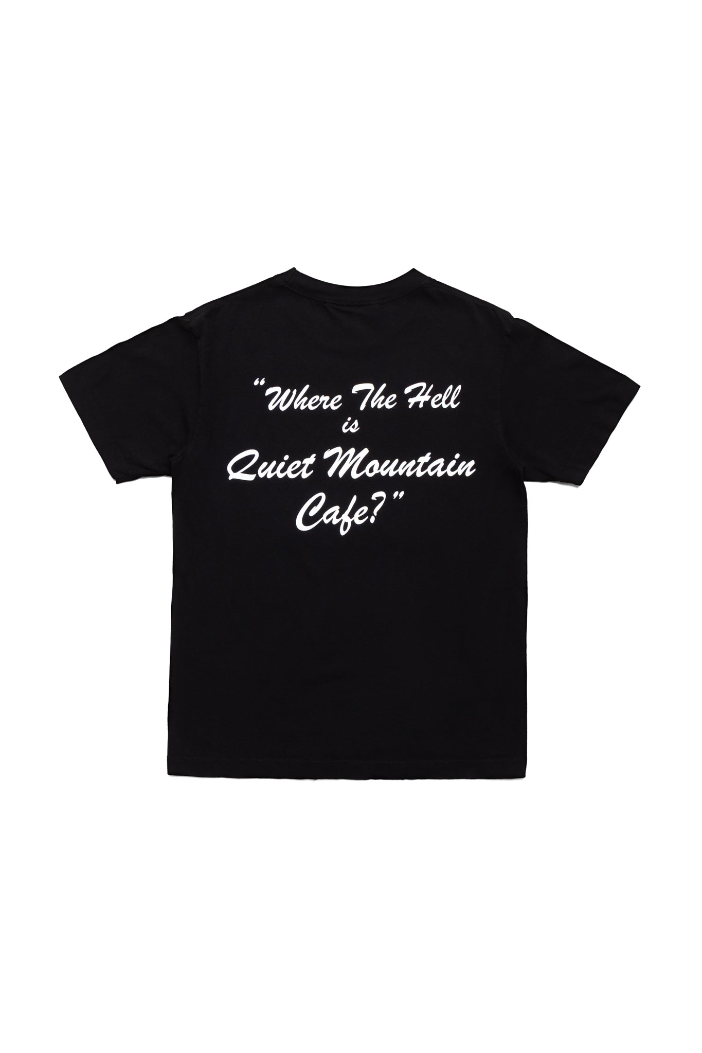 quiet mountain cafe 5-Year Anniversary Tee - Black