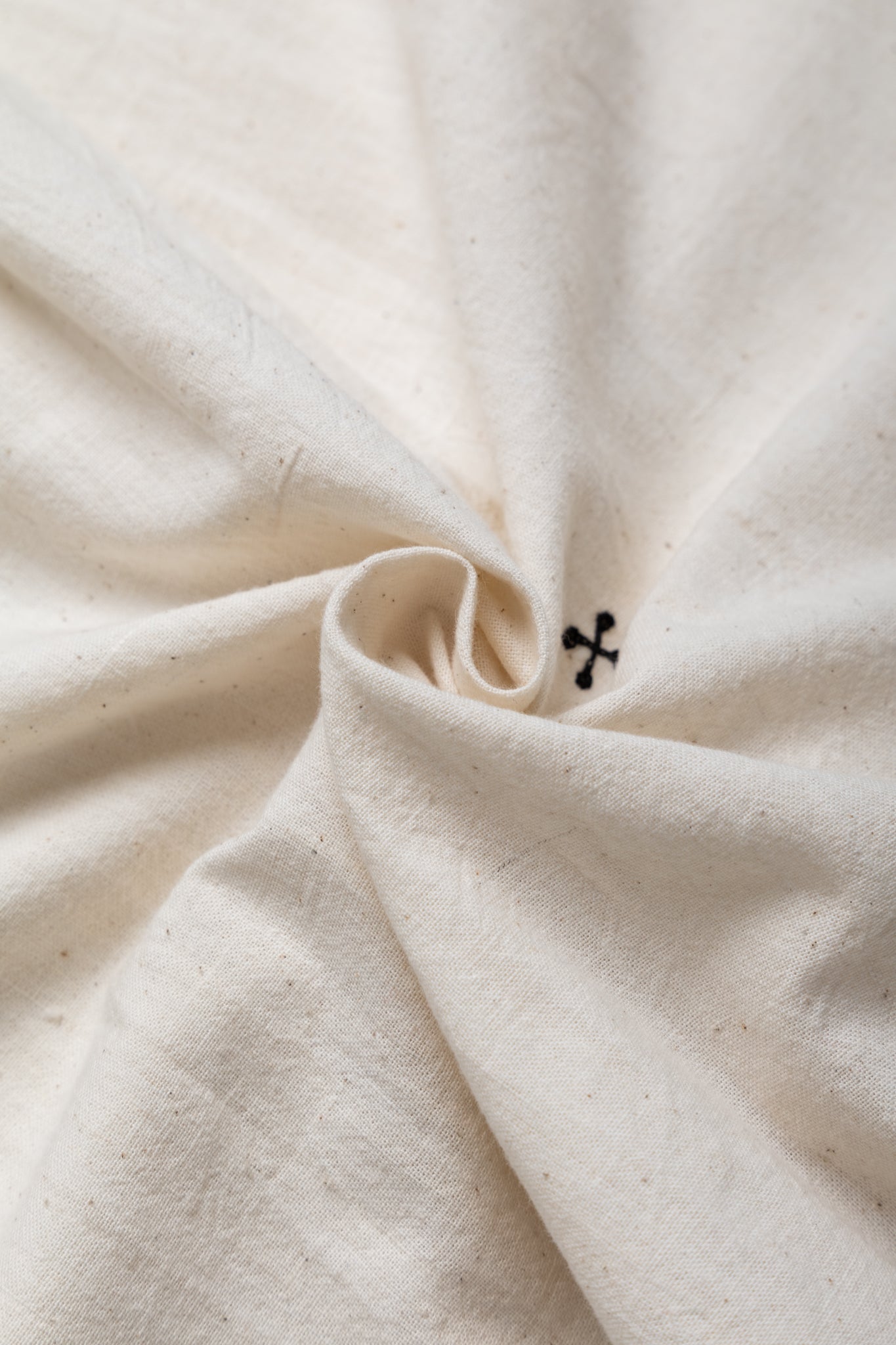 Hand Embroidered Shirt - Ecru