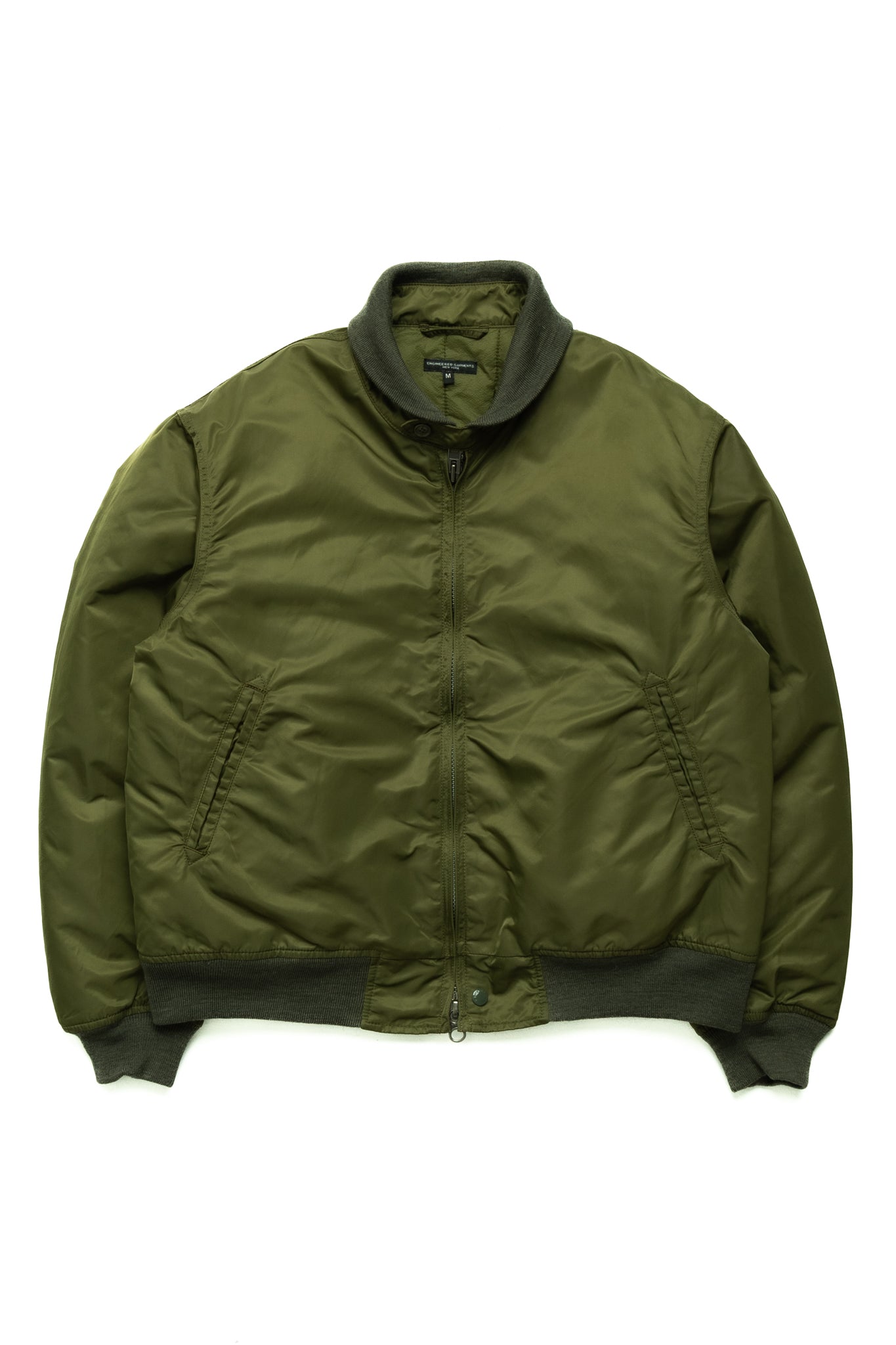 LL Jacket Flight Satin Nylon - Olive