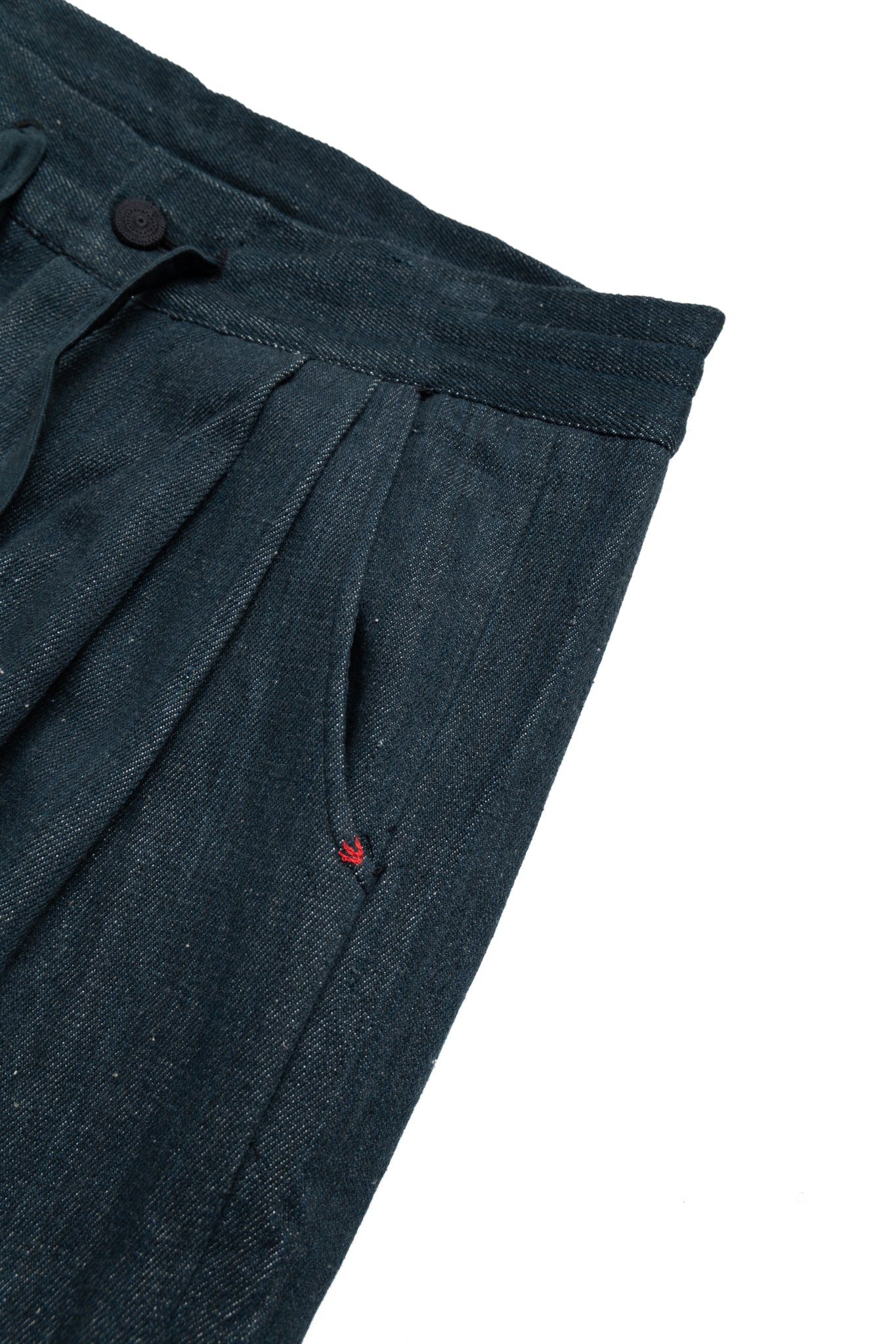 Pleated Trousers - Midnight Indigo