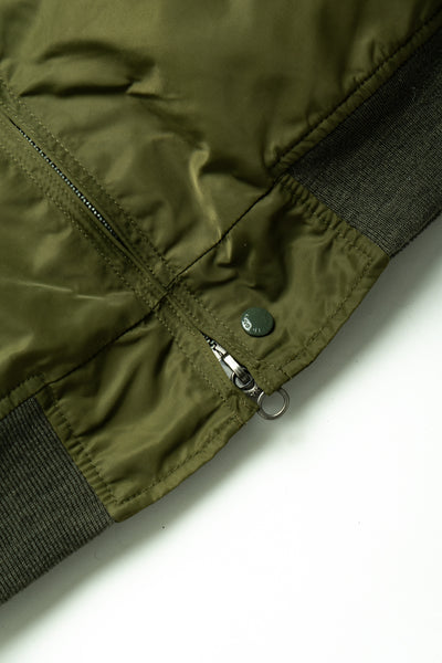 LL Jacket Flight Satin Nylon - Olive