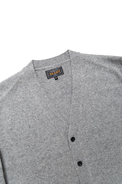 Cardigan Elbow Patch 7G - Grey