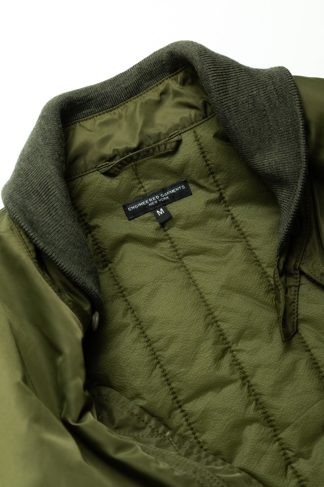 LL Jacket Flight Satin Nylon - Olive