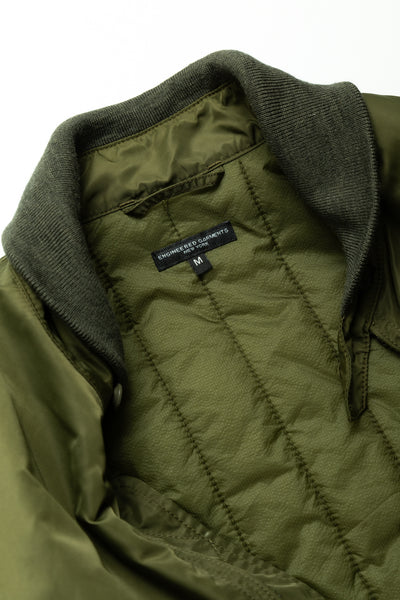LL Jacket Flight Satin Nylon - Olive
