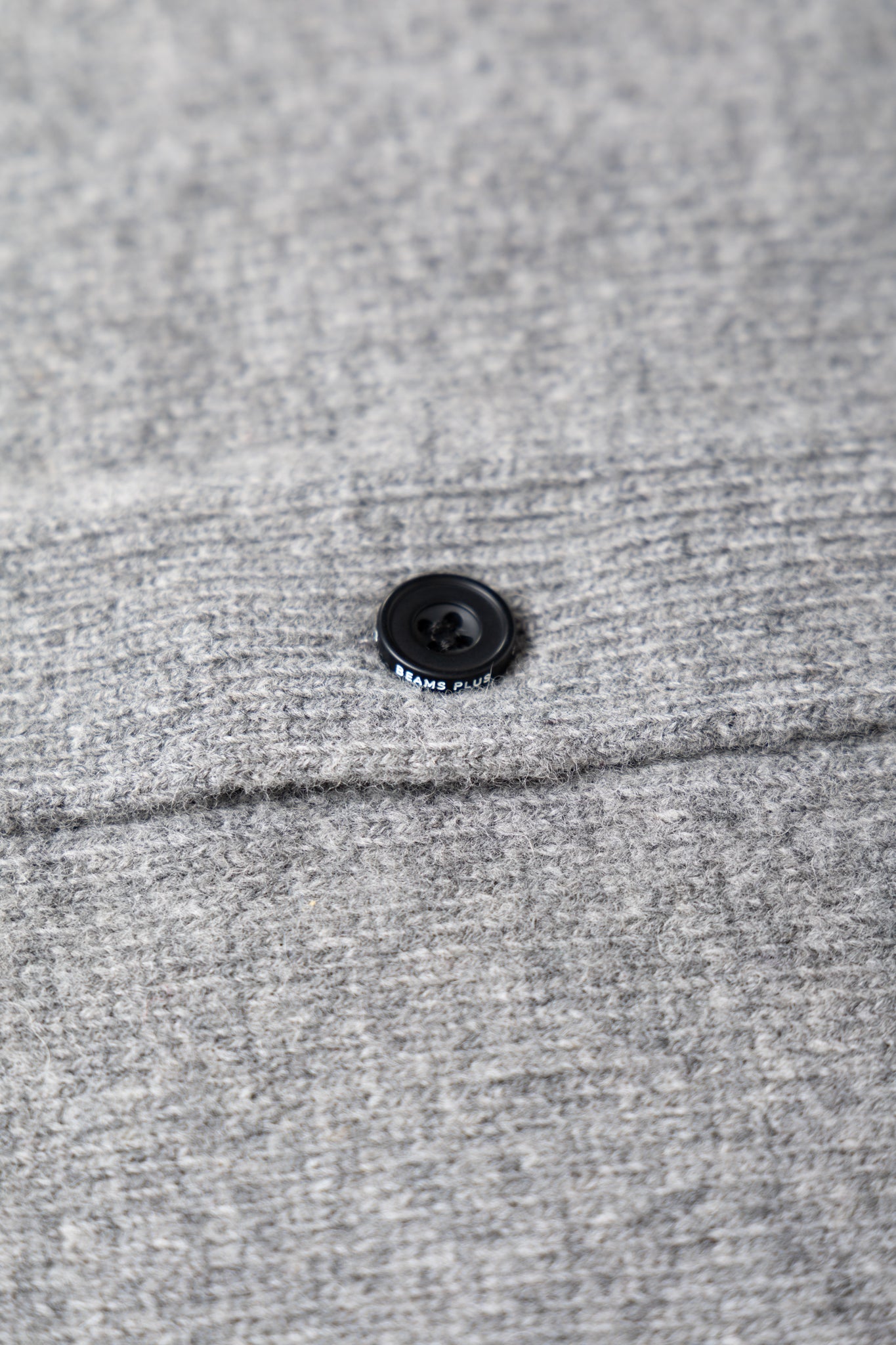 Cardigan Elbow Patch 7G - Grey