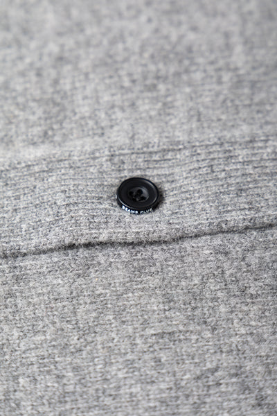 Cardigan Elbow Patch 7G - Grey