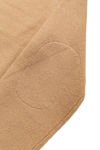 Cardigan Elbow Patch 7G - Beige