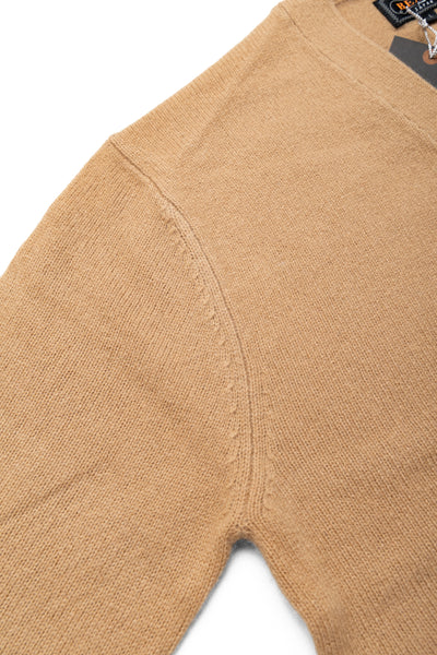 Cardigan Elbow Patch 7G - Beige