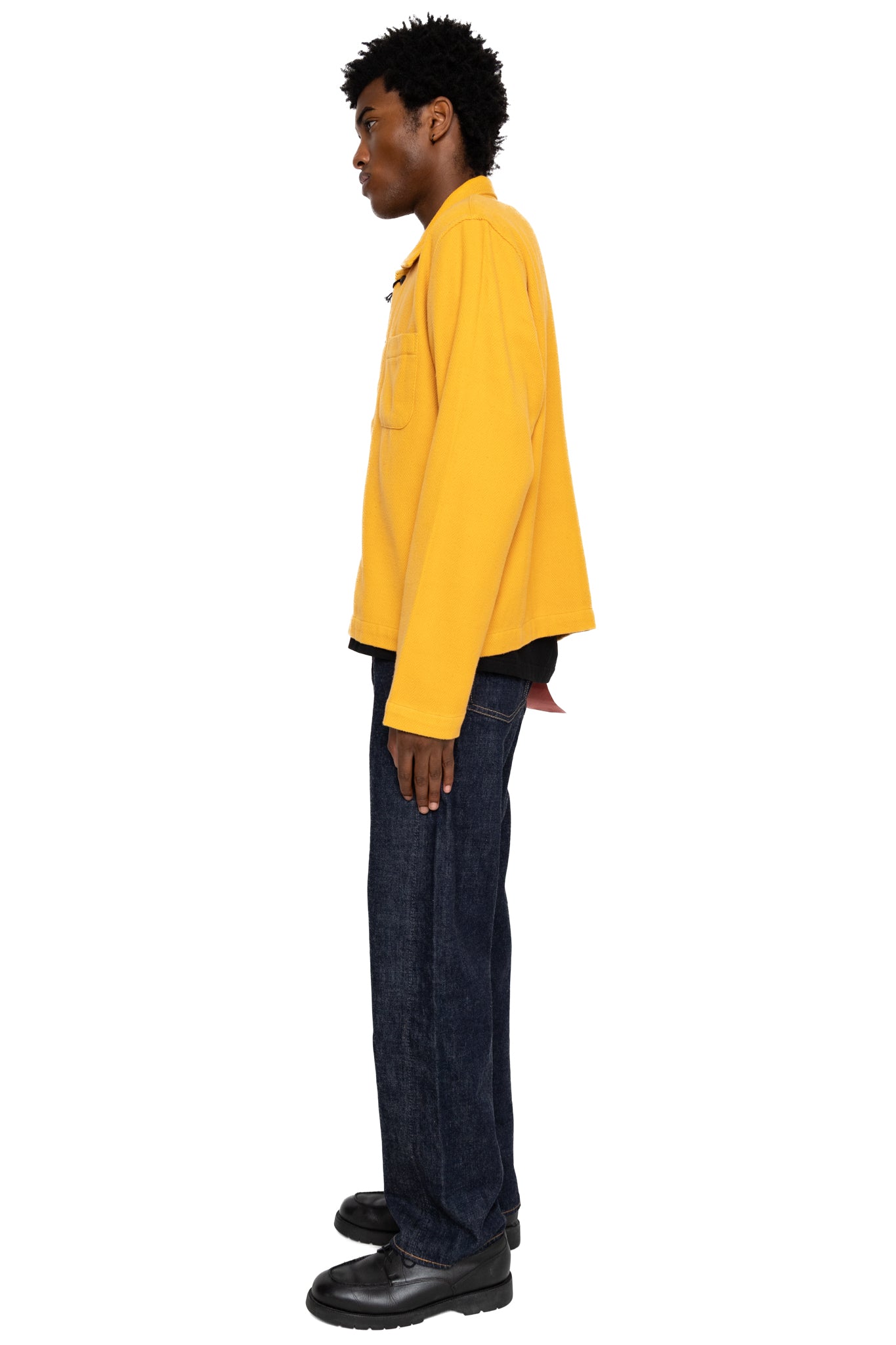 Shirt Jacket (Blue in Green Fit) - Yellow