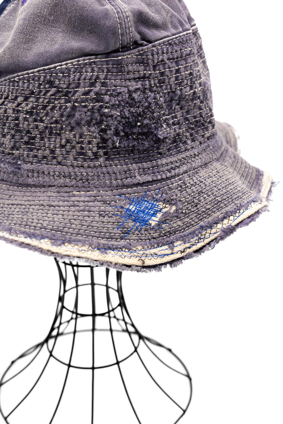 Kapital Chino THE OLD MAN AND THE SEA Hat (CRASH REMAKE) - Navy