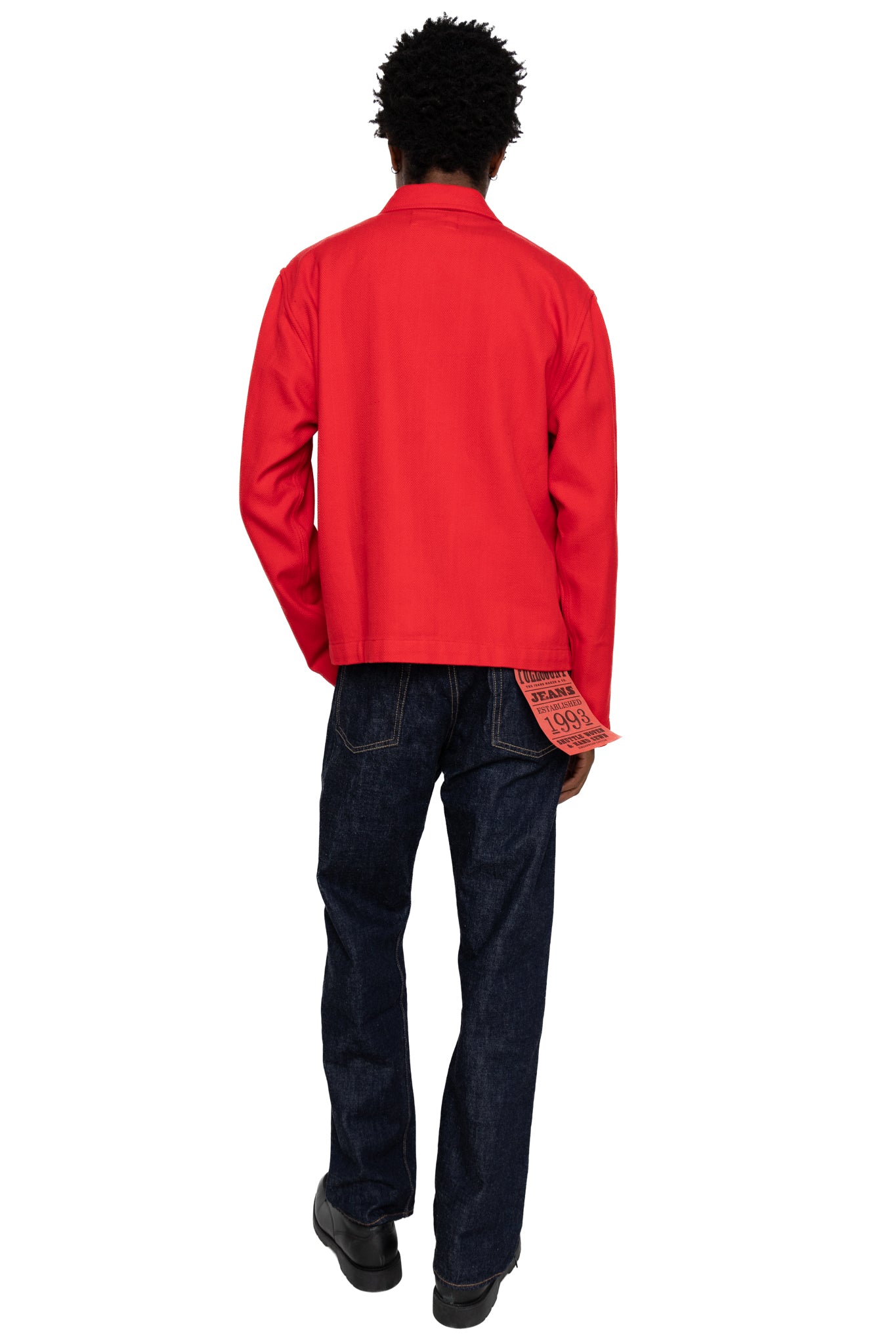 Shirt Jacket (Blue in Green Fit) - Red