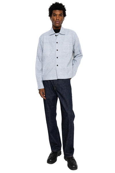 Shirt Jacket (Blue in Green Fit) - Stripe