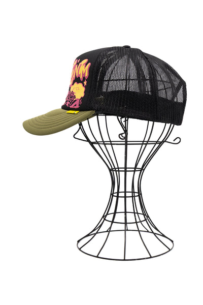 TH D.D. Trucker Cap - Black x Khaki