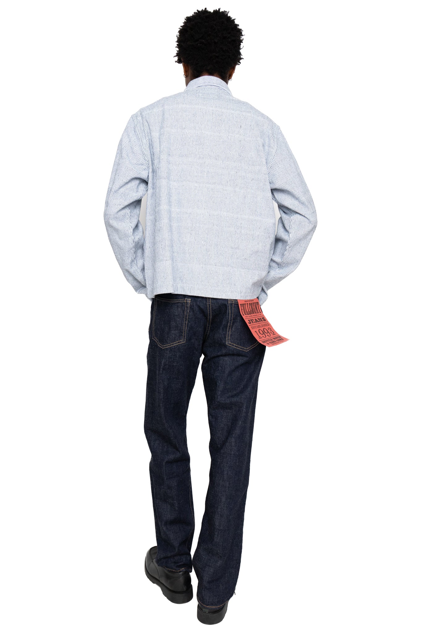 Shirt Jacket (Blue in Green Fit) - Stripe