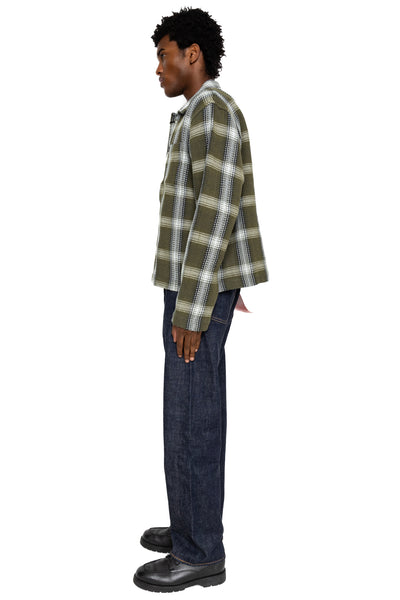 Shirt Jacket (Blue in Green Fit) - Olive Check