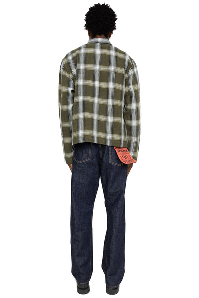 Shirt Jacket (Blue in Green Fit) - Olive Check