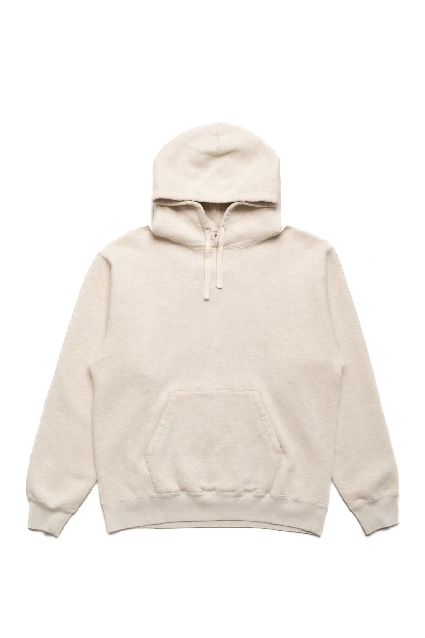 Sweat Pullover Hoodie Raised Back - Oatmeal