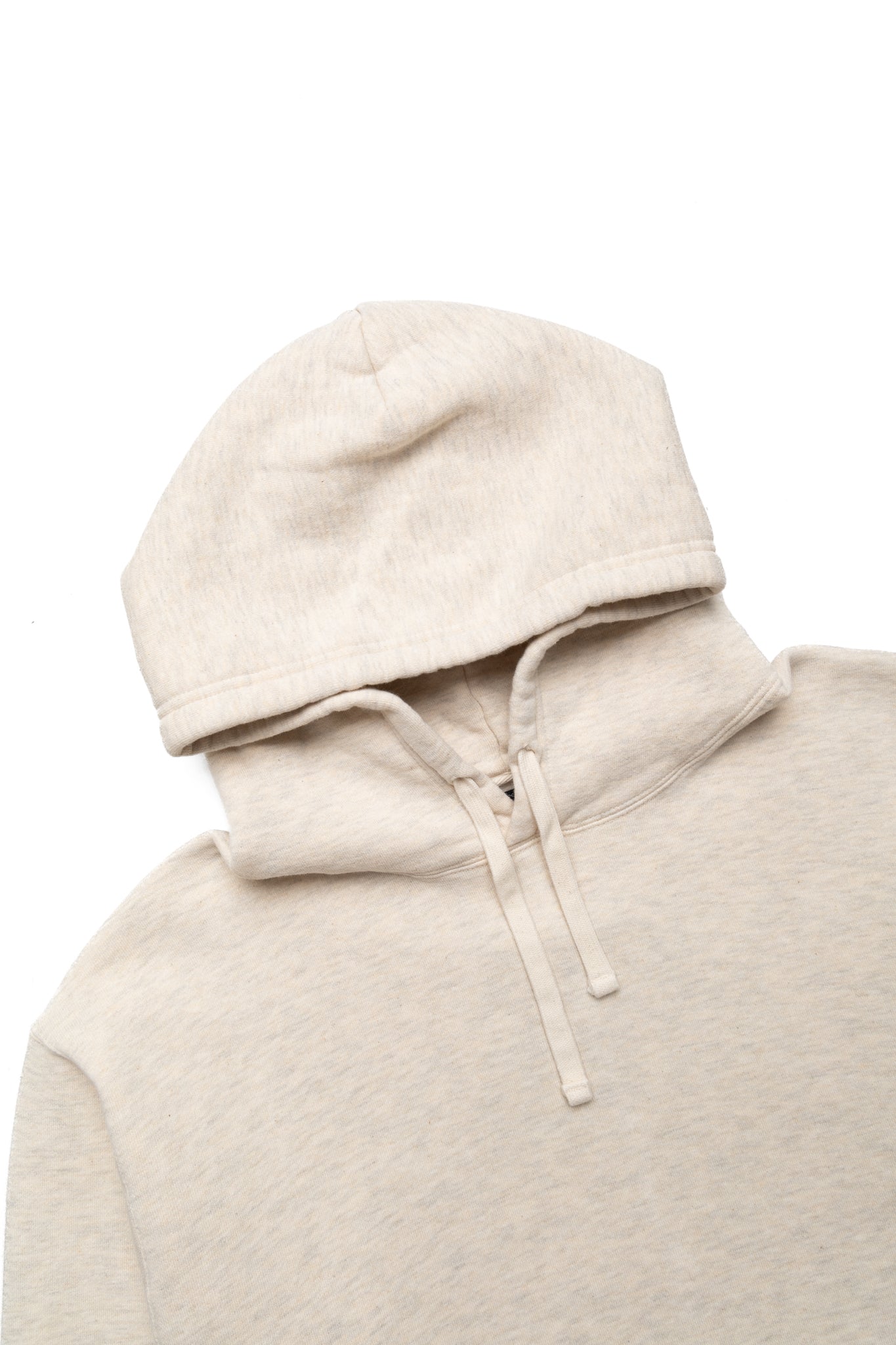 Sweat Pullover Hoodie Raised Back - Oatmeal