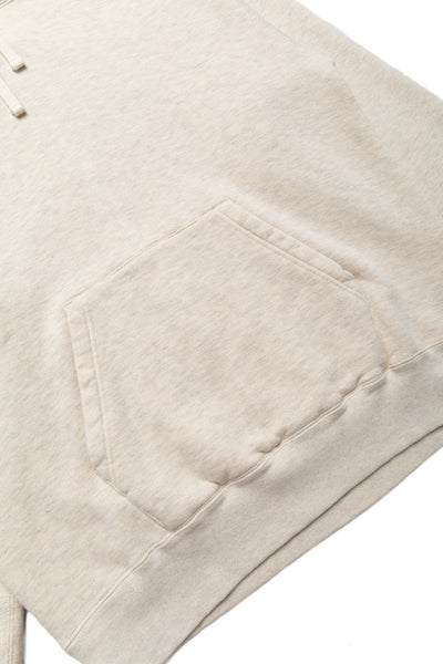 Sweat Pullover Hoodie Raised Back - Oatmeal