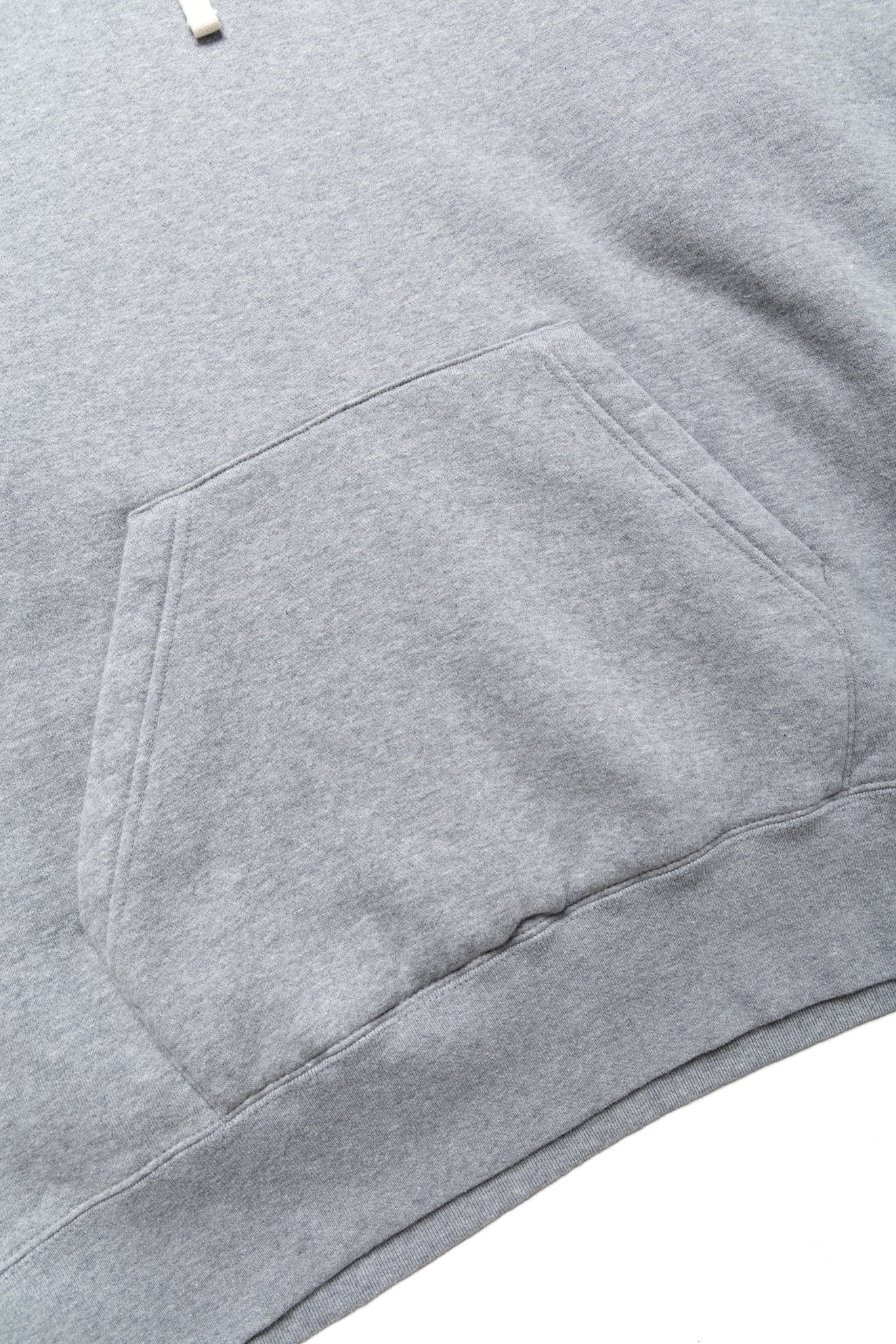 Sweat Pullover Hoodie Raised Back - Grey