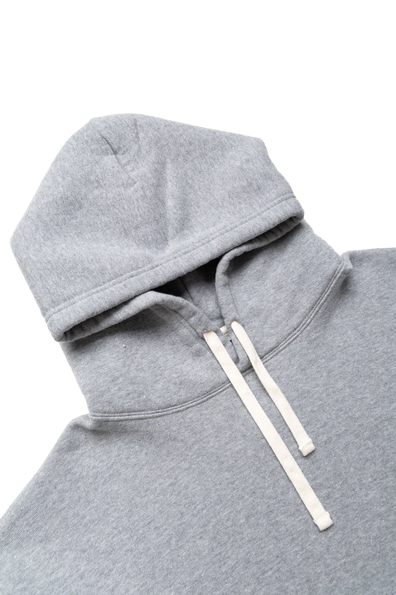 Sweat Pullover Hoodie Raised Back - Grey