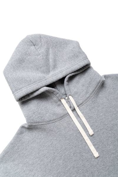 Sweat Pullover Hoodie Raised Back - Grey