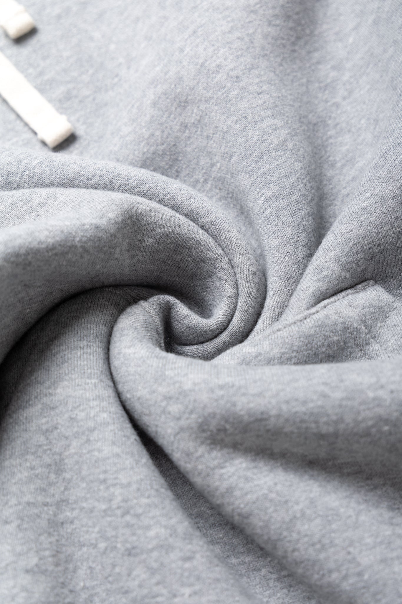 Sweat Pullover Hoodie Raised Back - Grey