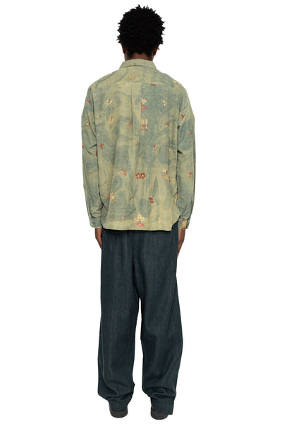 Natural Dyed Shirt - Leaf Green