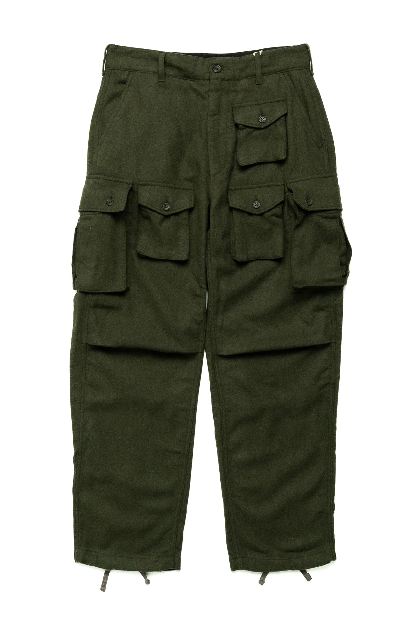 FA Pant Solid Poly Wool Flannel - Olive