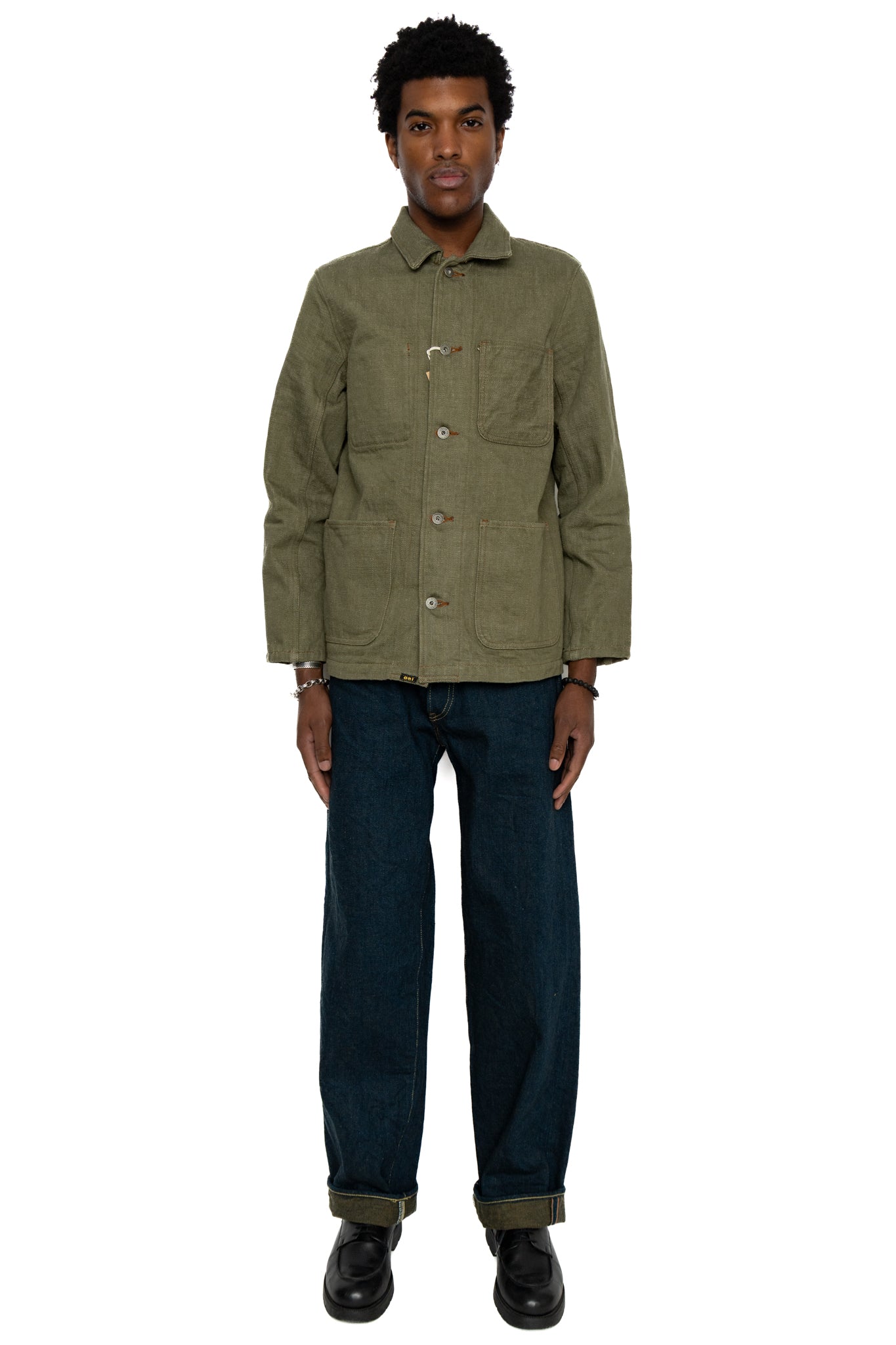 Oni Denim 822ZR-OLV Super Wide Tapered 20oz Secret Denim - Indigo