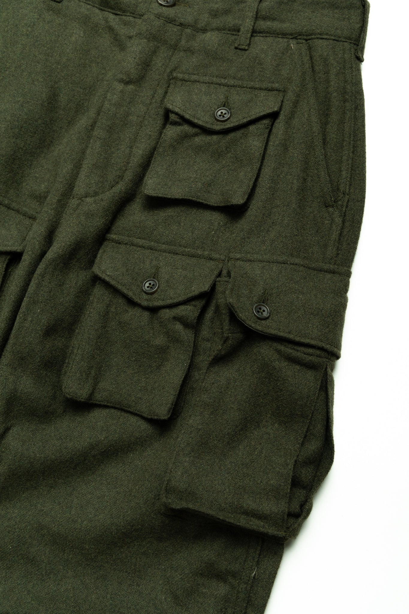FA Pant Solid Poly Wool Flannel - Olive