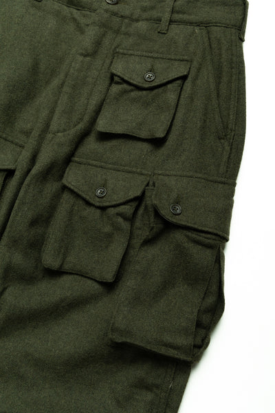 FA Pant Solid Poly Wool Flannel - Olive