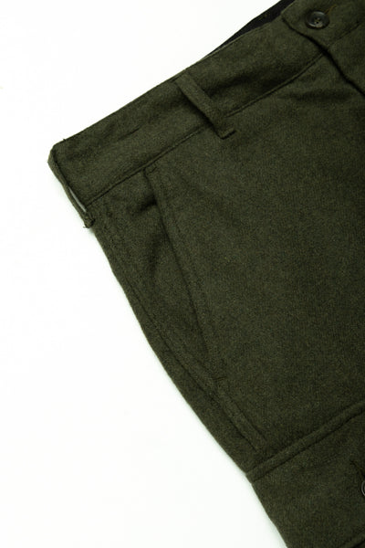 FA Pant Solid Poly Wool Flannel - Olive