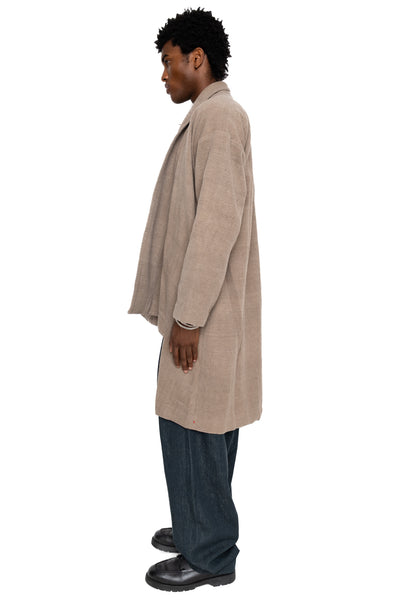 Kimono Wool Coat - Charcoal