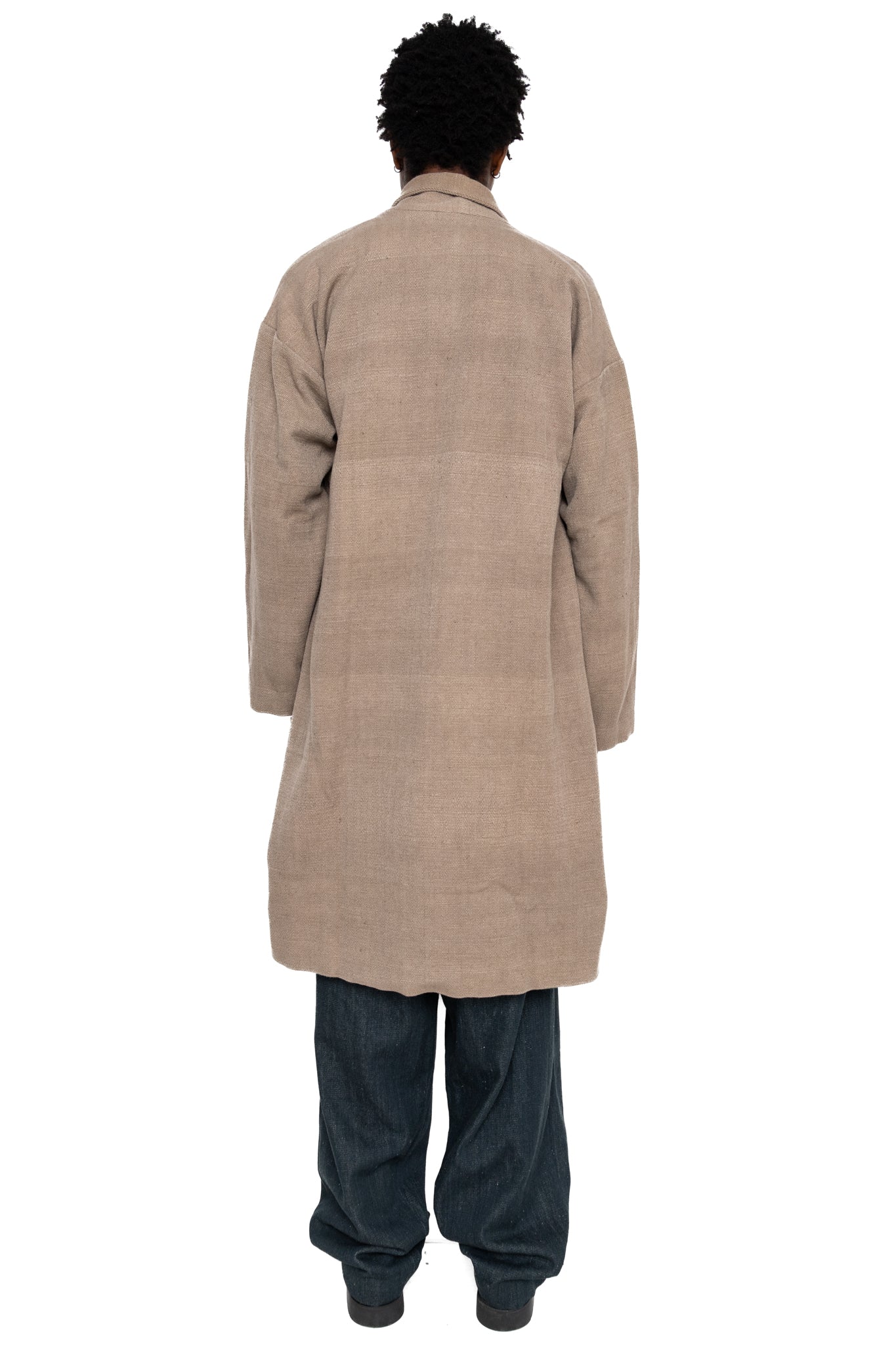 Kimono Wool Coat - Charcoal