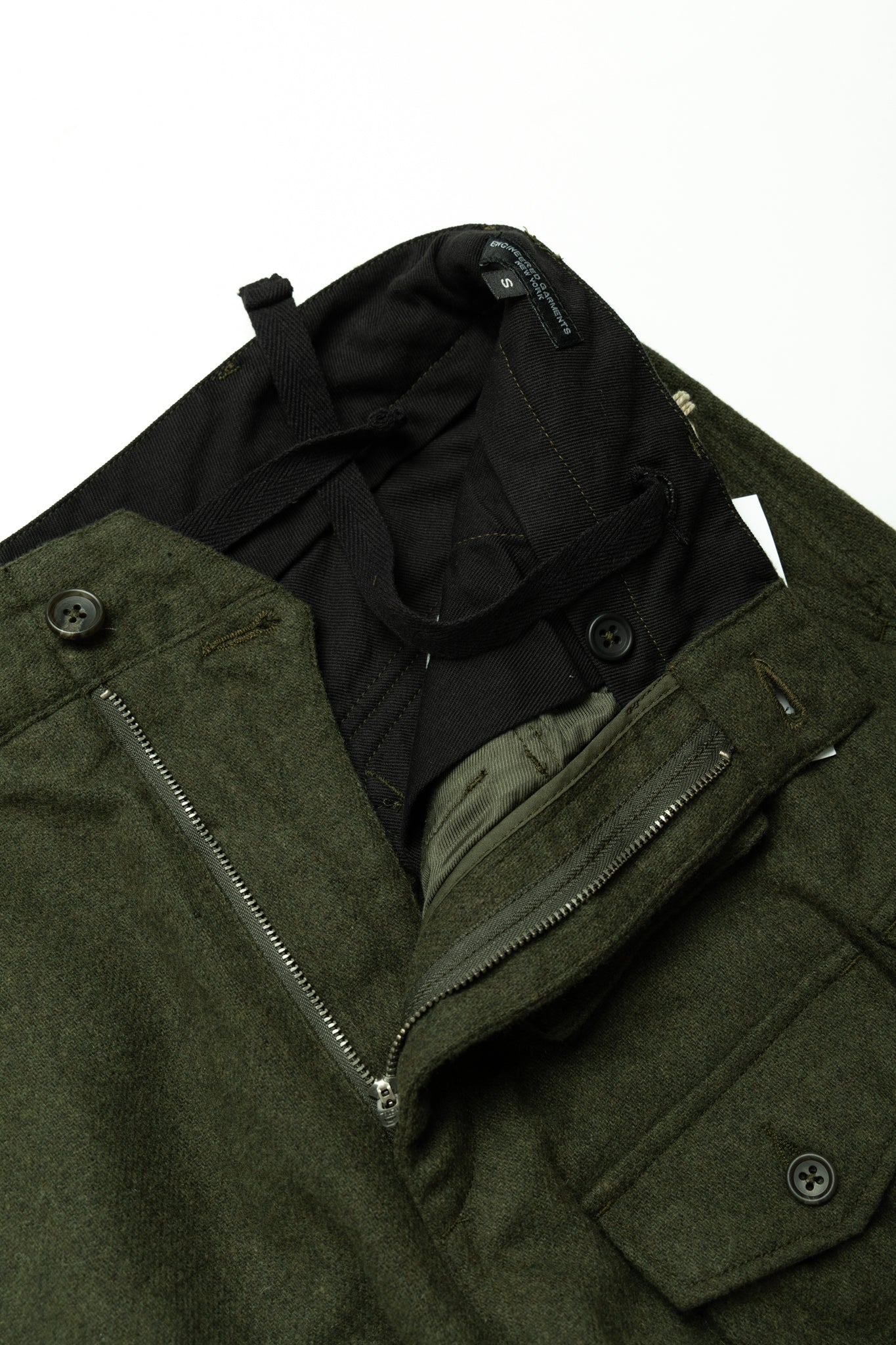 FA Pant Solid Poly Wool Flannel - Olive