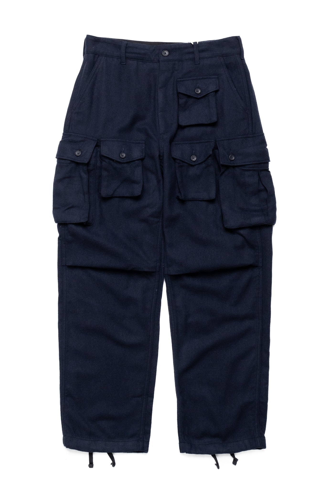 FA Pant Solid Poly Wool Flannel - Navy
