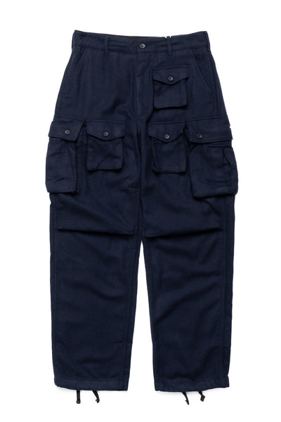FA Pant Solid Poly Wool Flannel - Navy
