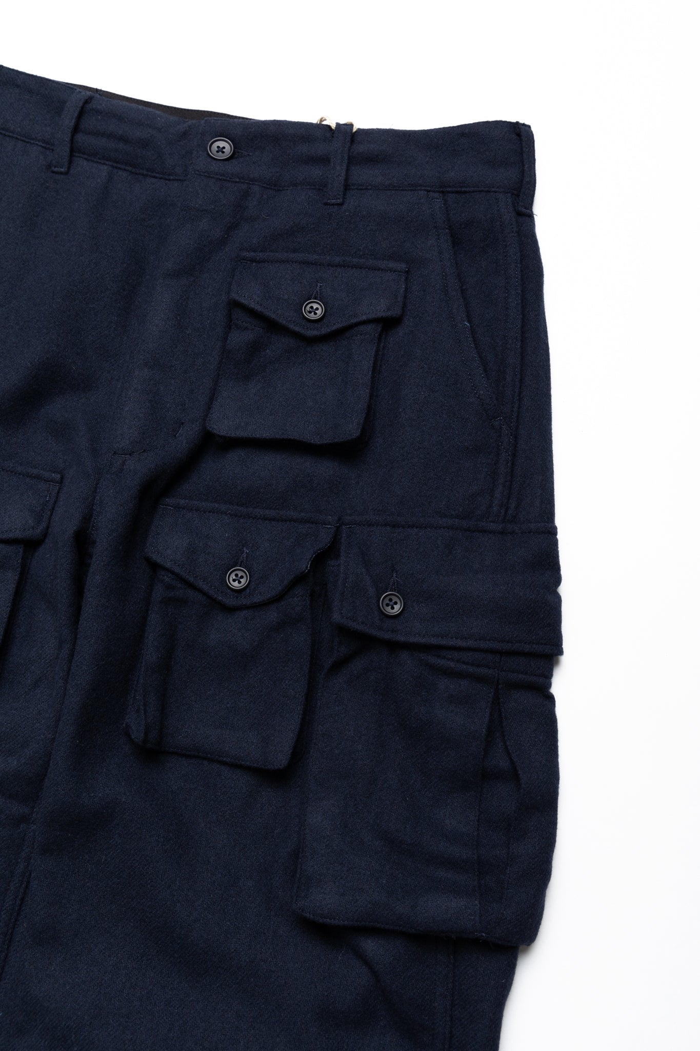 FA Pant Solid Poly Wool Flannel - Navy